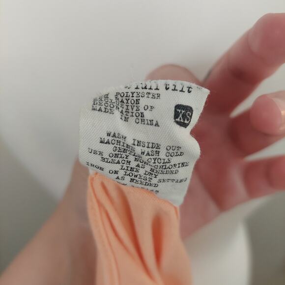 Orange Tank Top w/ Lace - Size Extra Small - Full Tilt - Picture 5 of 5